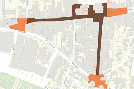 Voetgangersgebied Centrumplan